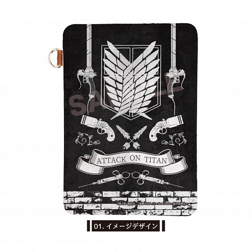 Attack On Titan Leather Pass Case 01 Image Design